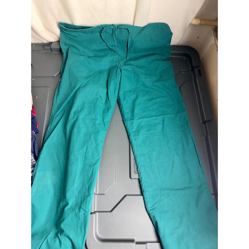 Spectrum Always Bright Teal Green‎ Scrub Pants Drawstring Medical Uniform Medium